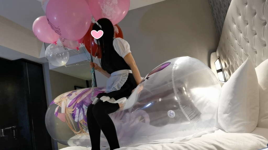 メイドMちゃんの空ビ遊び Maid M-chan's inflatable play