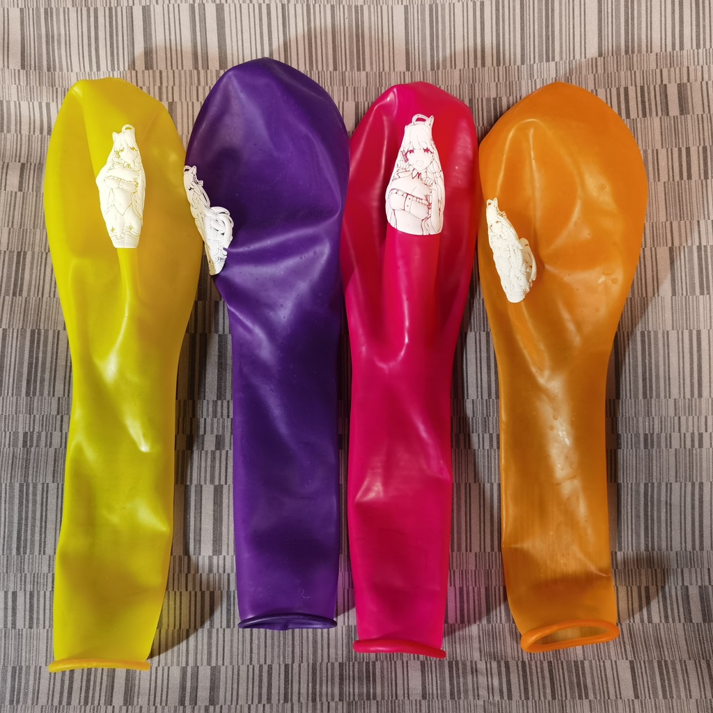 【Price down!!】猫耳イラストリアス ロングネック風船 24inch Long-neck Cat ear Illustrious balloon