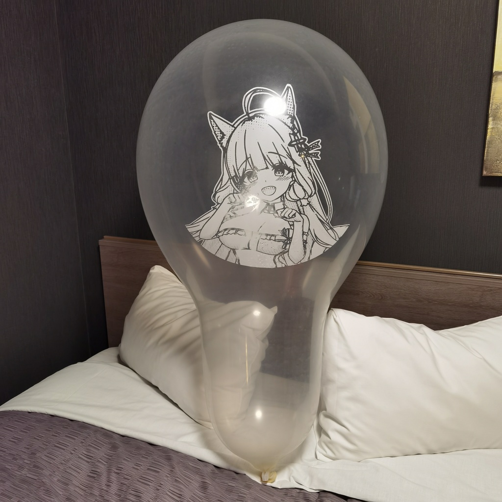 【Price down!!】猫耳イラストリアス ロングネック風船 32inch Long-neck Cat ear Illustrious balloon