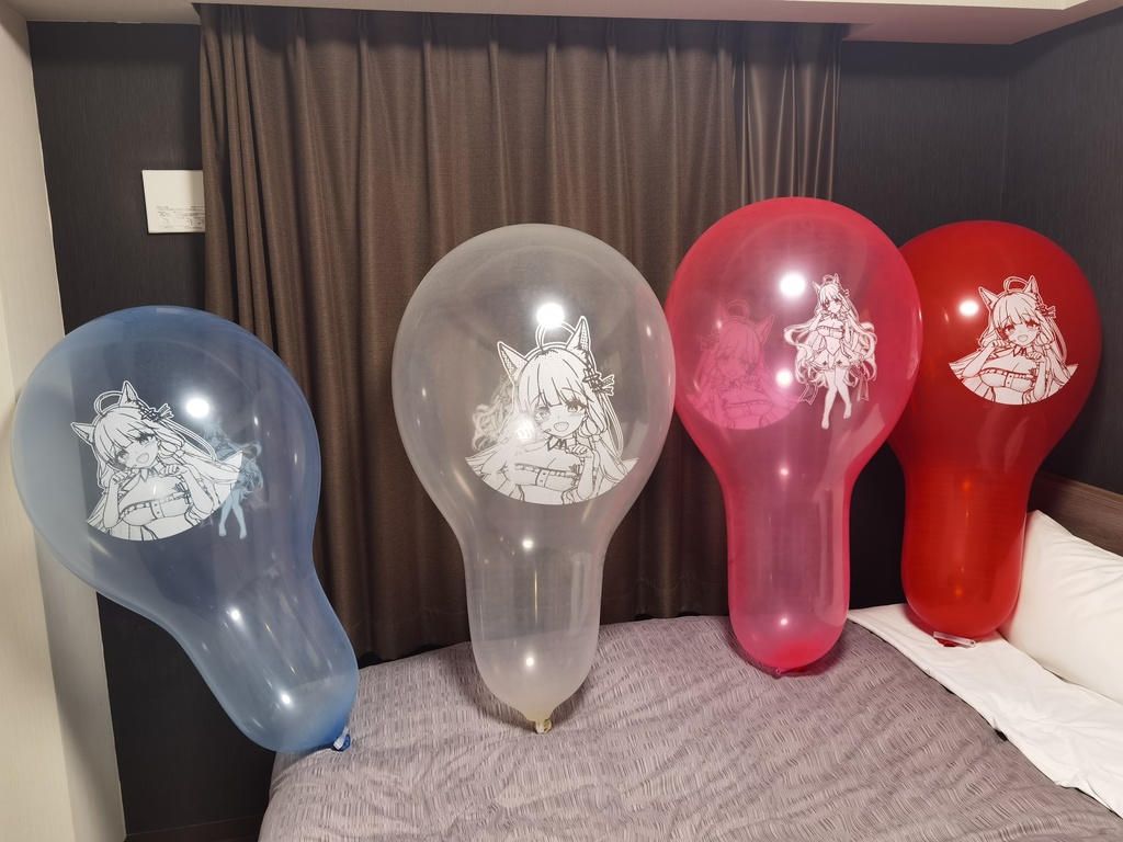 【Price down!!】猫耳イラストリアス ロングネック風船 32inch Long-neck Cat ear Illustrious balloon