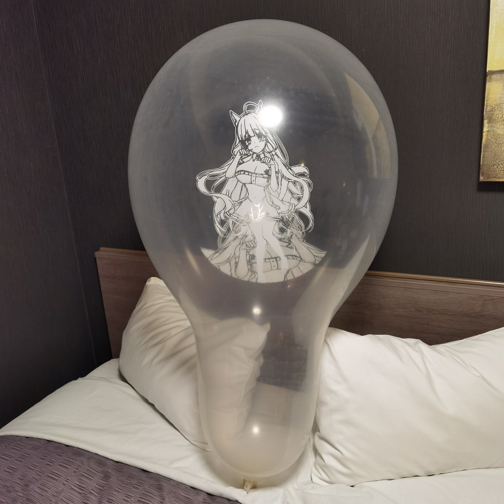 【Price down!!】猫耳イラストリアス ロングネック風船 32inch Long-neck Cat ear Illustrious balloon