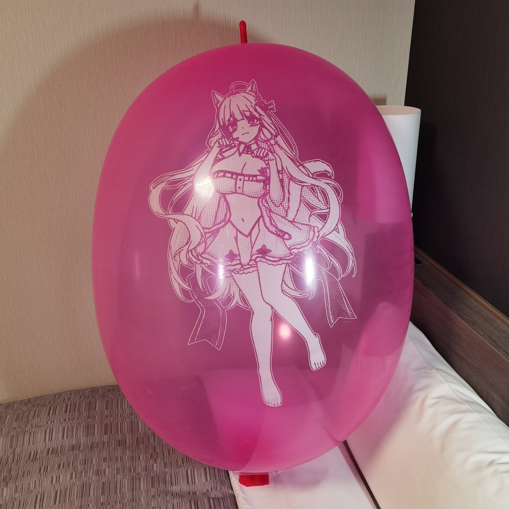 【Price down!!】猫耳イラストリアス ロング風船 Cat ear Illustrious Long balloon 900L