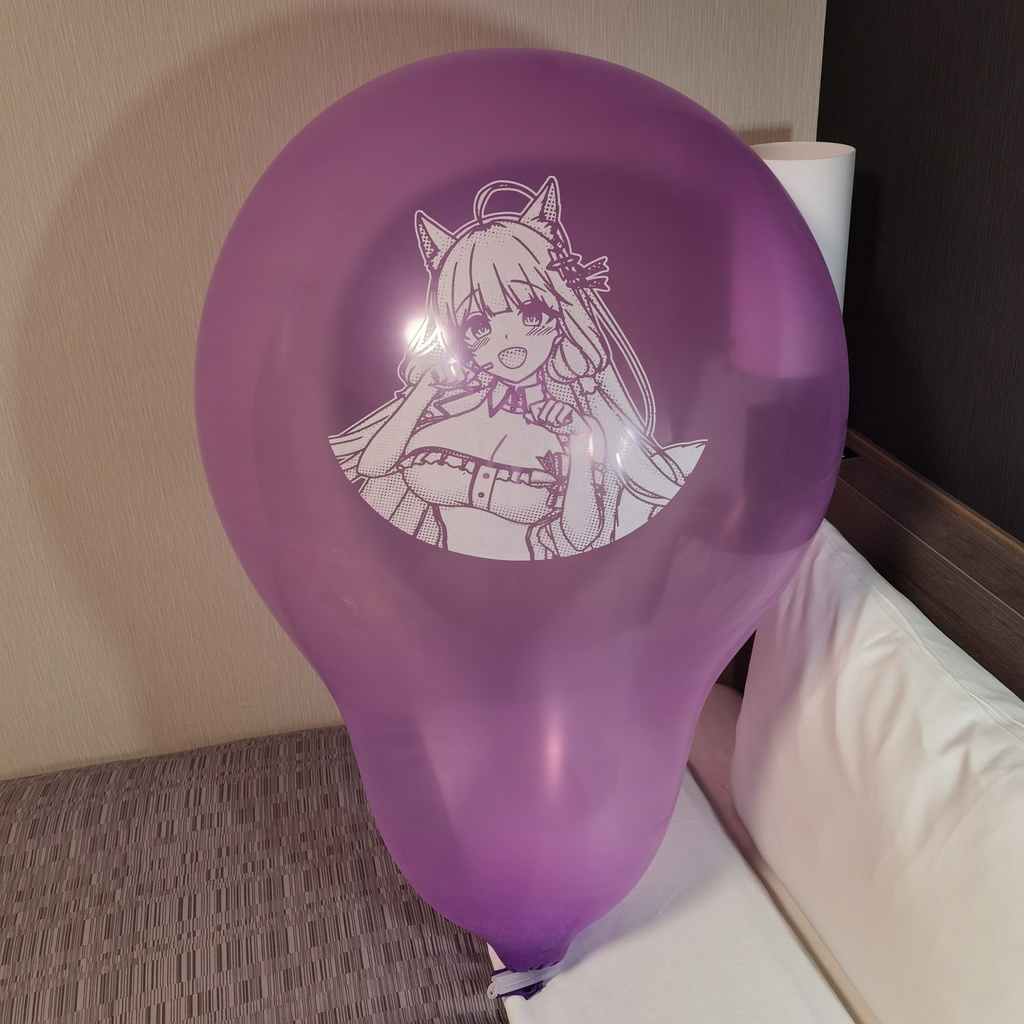 【Price down!!】猫耳イラストリアス ロングネック風船 36inch Long-neck Cat ear Illustrious balloon