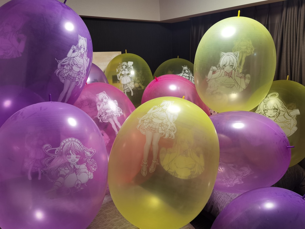 【Price down!!】ロング風船 4キャラセット Long balloon 4 Characters set 900L