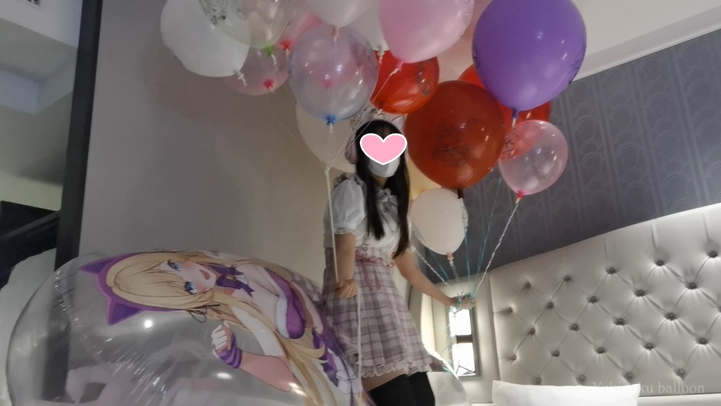 JK Mちゃんの空ビ遊び JK M-chan's inflatable play