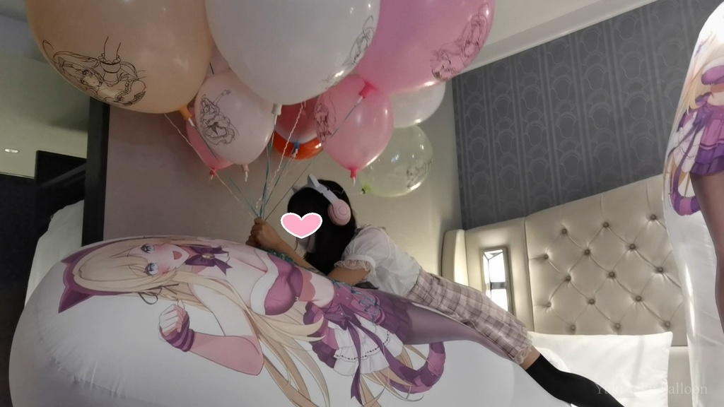 JK Mちゃんの空ビ遊び JK M-chan's inflatable play