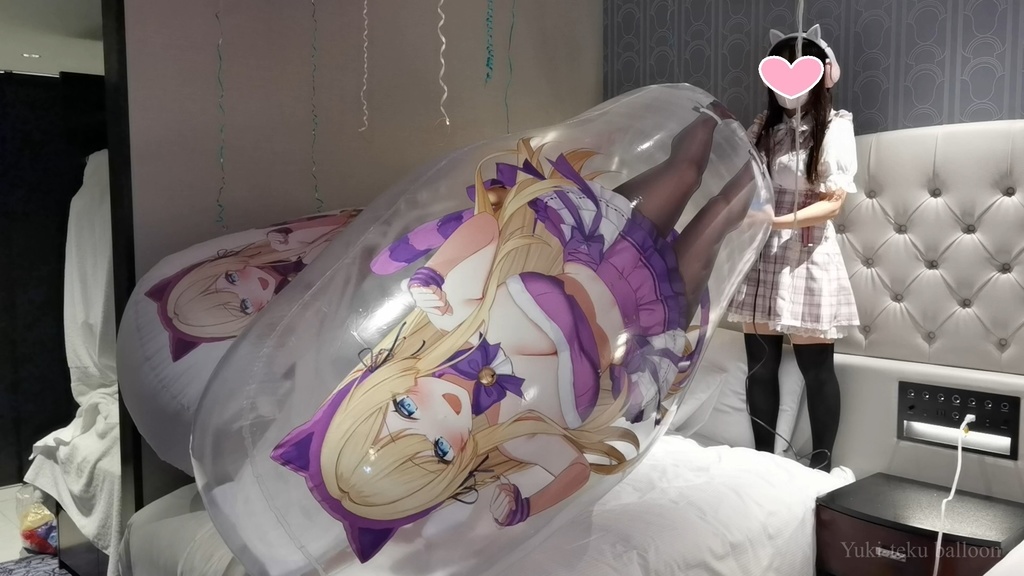 JK Mちゃんの空ビ遊び JK M-chan's inflatable play