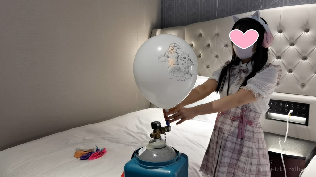 JK Mちゃんのヘリウム風船遊び JK style M-chan's Helium balloon play