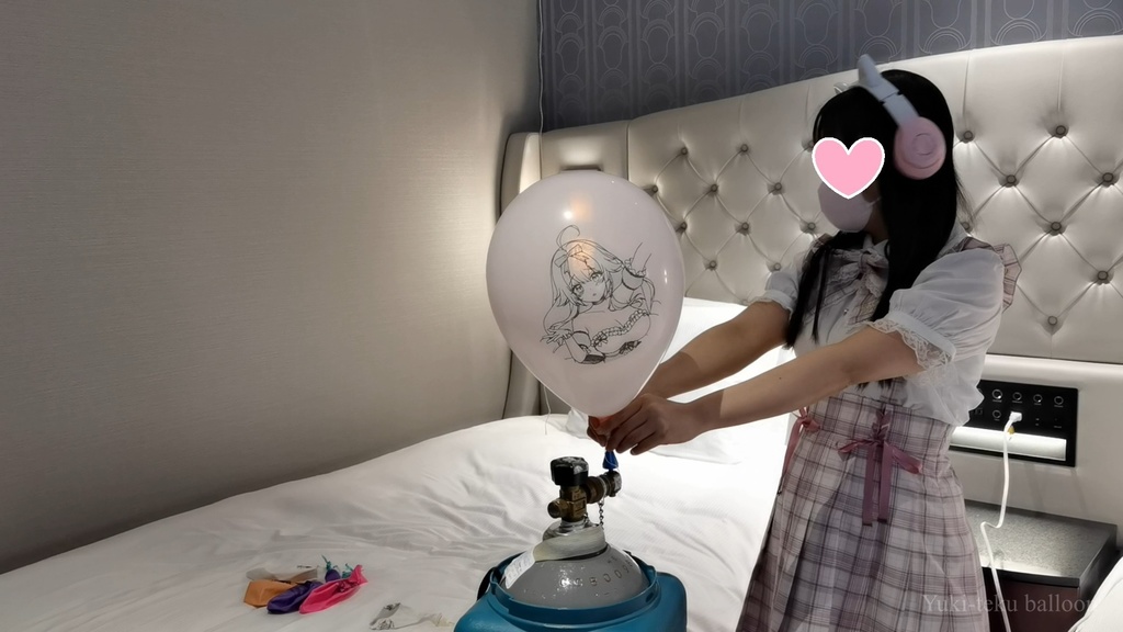 JK Mちゃんのヘリウム風船遊び JK style M-chan's Helium balloon play