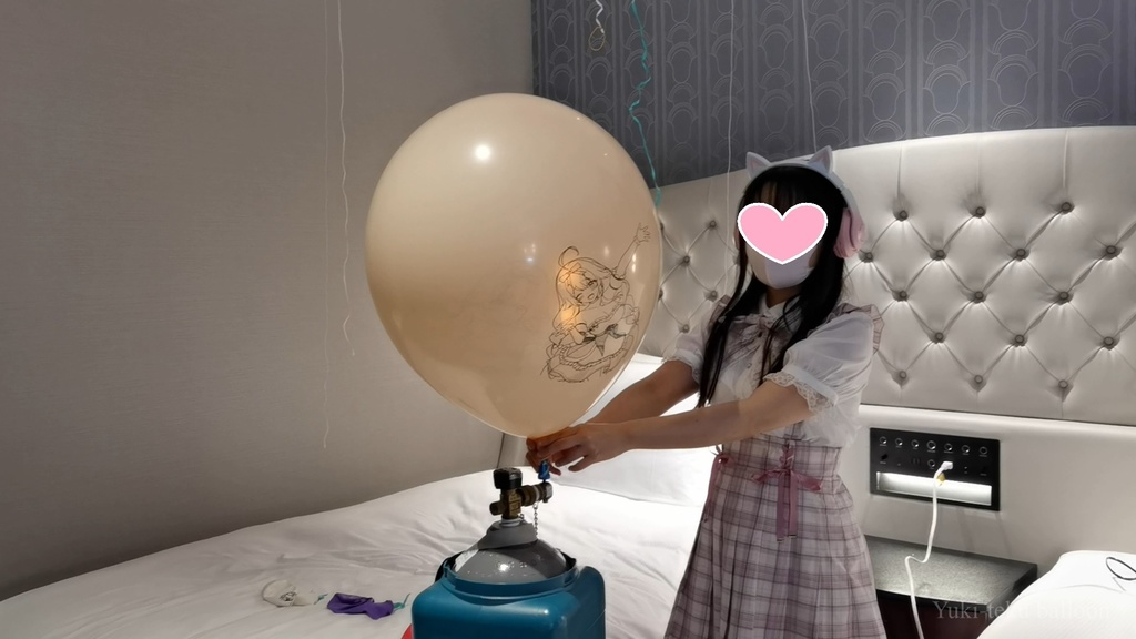 JK Mちゃんのヘリウム風船遊び JK style M-chan's Helium balloon play