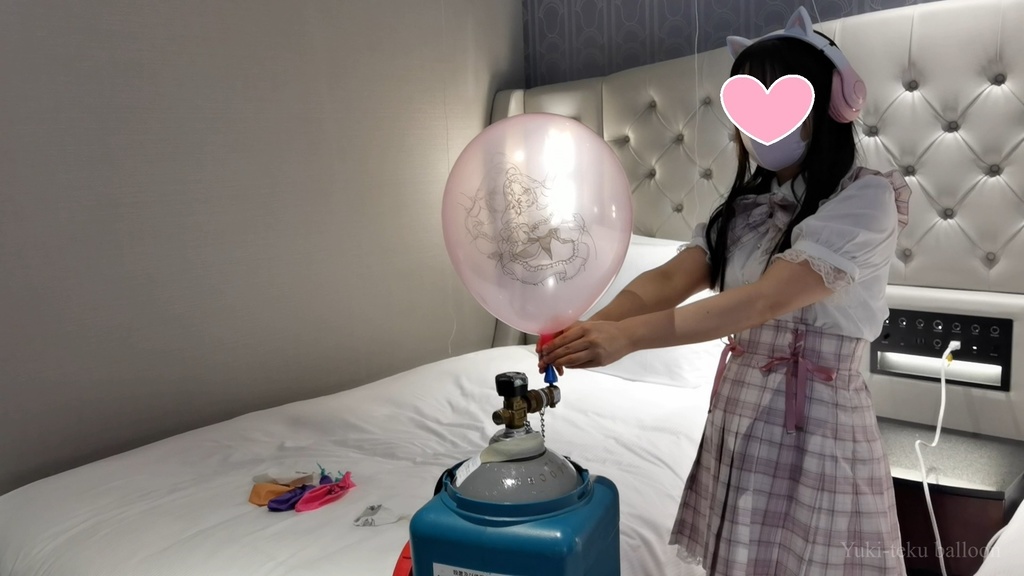 JK Mちゃんのヘリウム風船遊び JK style M-chan's Helium balloon play