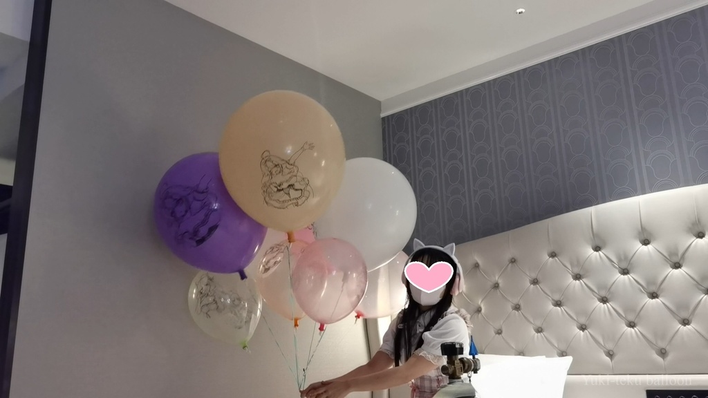JK Mちゃんのヘリウム風船遊び JK style M-chan's Helium balloon play