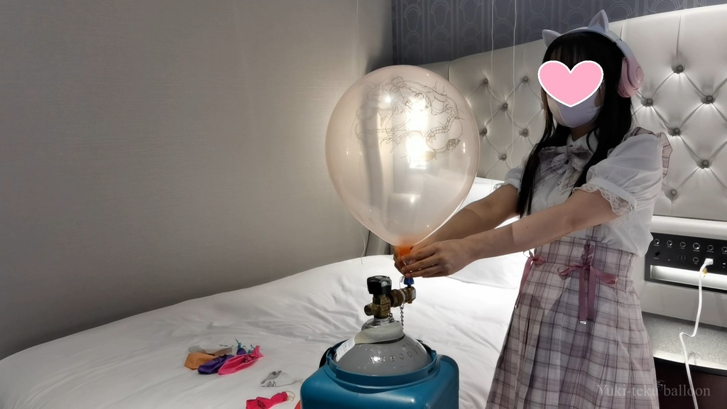 JK Mちゃんのヘリウム風船遊び JK style M-chan's Helium balloon play