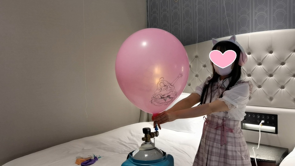 JK Mちゃんのヘリウム風船遊び JK style M-chan's Helium balloon play
