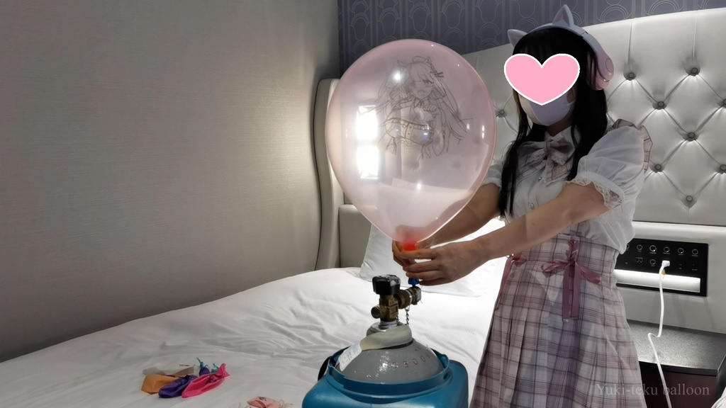 JK Mちゃんのヘリウム風船遊び JK style M-chan's Helium balloon play