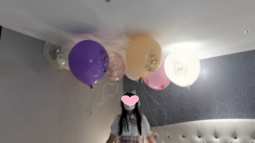 JK Mちゃんのヘリウム風船遊び JK style M-chan's Helium balloon play