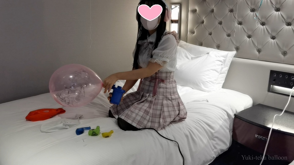 JK Mちゃんのイラスト風船遊び JK style M-chan's Anime balloon play