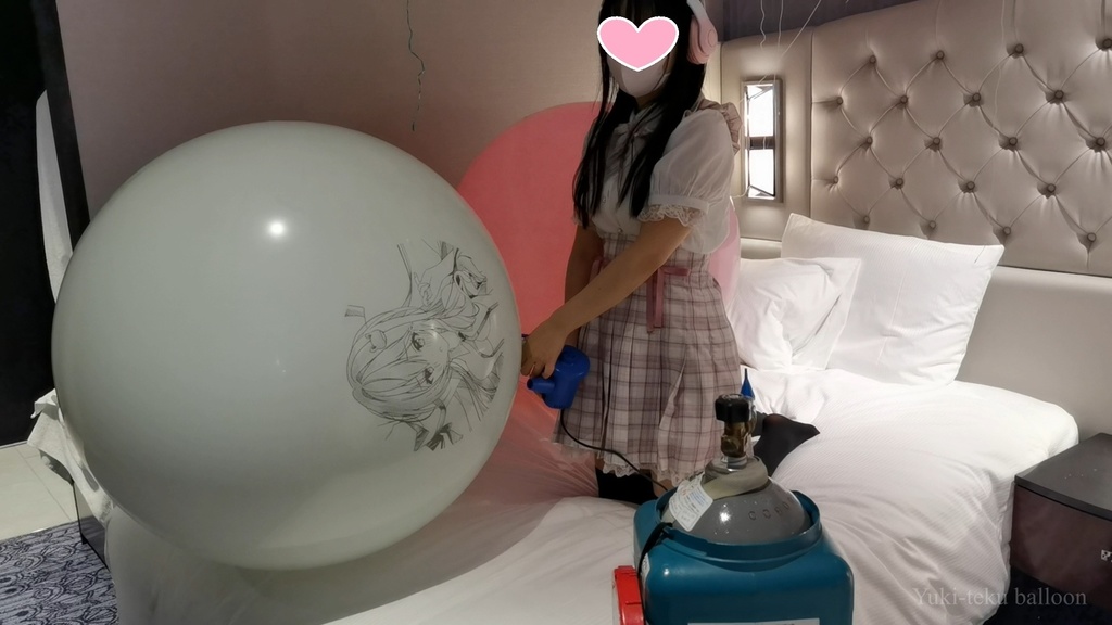 JK Mちゃんのヘリウム風船遊び2 JK style M-chan's Helium balloon play2