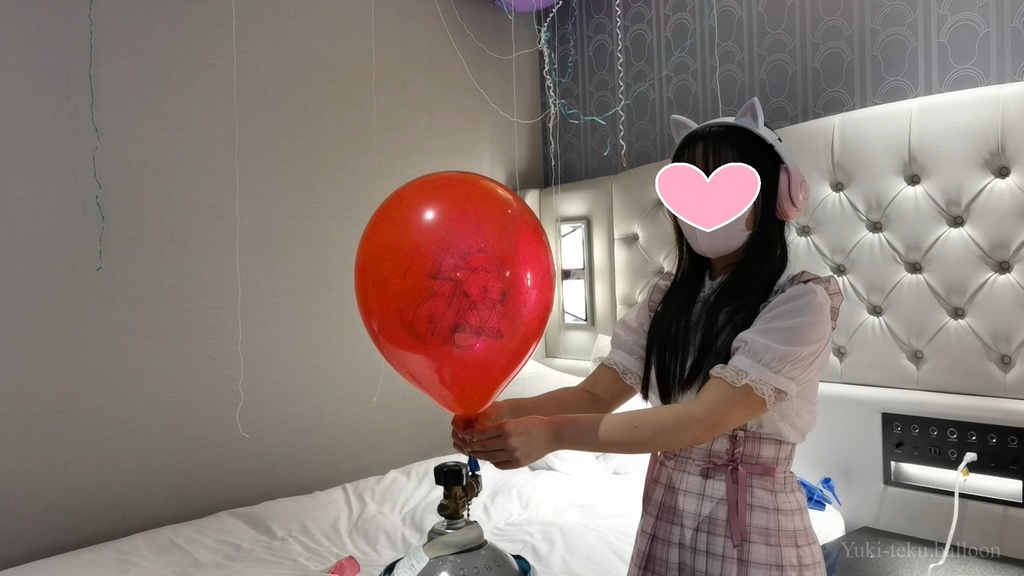 JK Mちゃんのヘリウム風船遊び2 JK style M-chan's Helium balloon play2