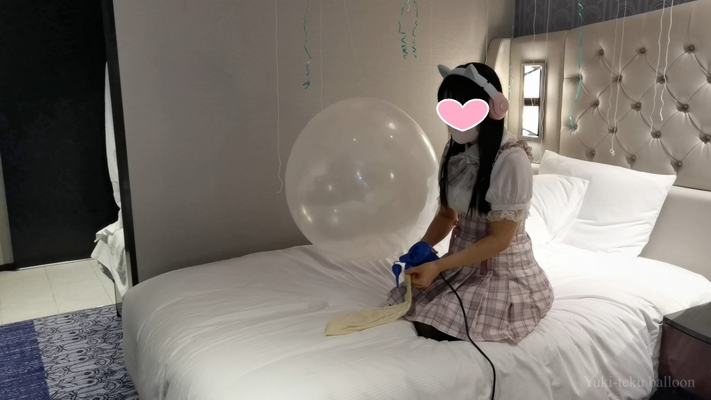 JK Mちゃんの気球遊び JK style M-chan's Weather balloon play