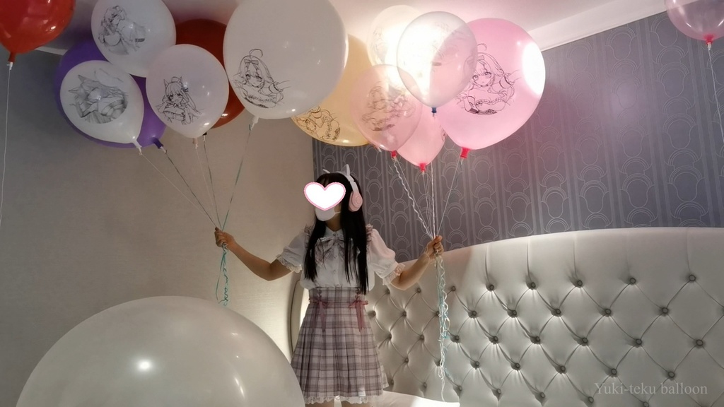 JK Mちゃんの気球遊び JK style M-chan's Weather balloon play