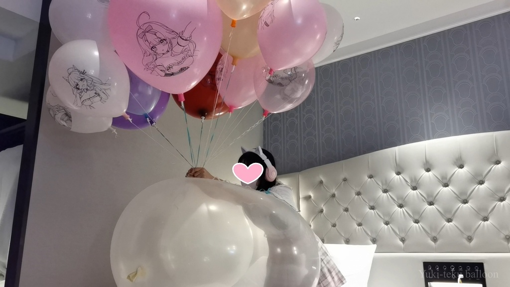 JK Mちゃんの気球遊び JK style M-chan's Weather balloon play