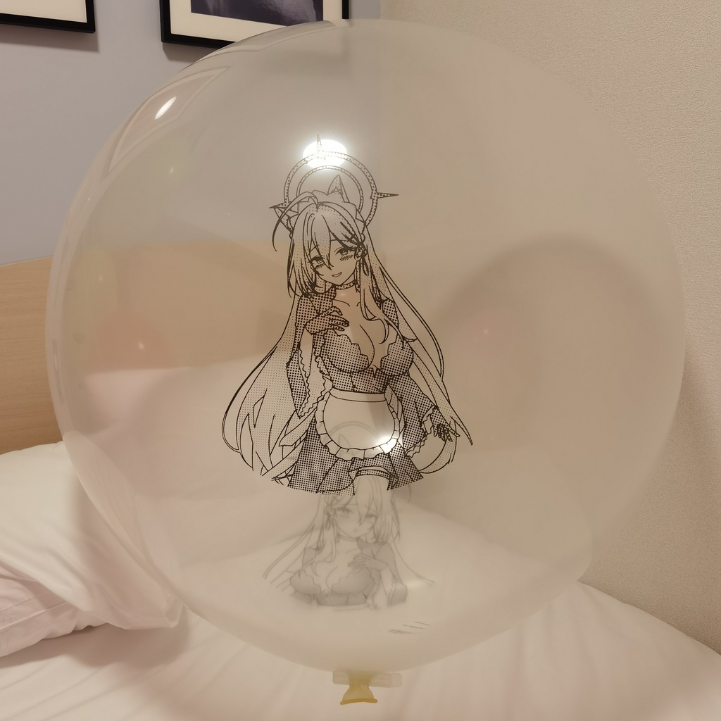 メイドなシロコ 風船 ラウンド型 36inch Maid style shiroko balloon Round type