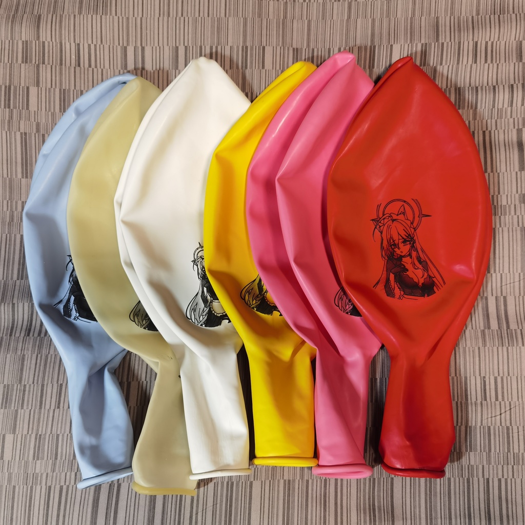 メイドなシロコ 風船 ラウンド型 36inch Maid style shiroko balloon Round type