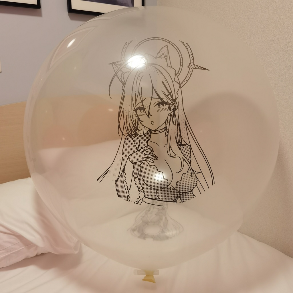 メイドなシロコ 風船 ラウンド型 36inch Maid style shiroko balloon Round type