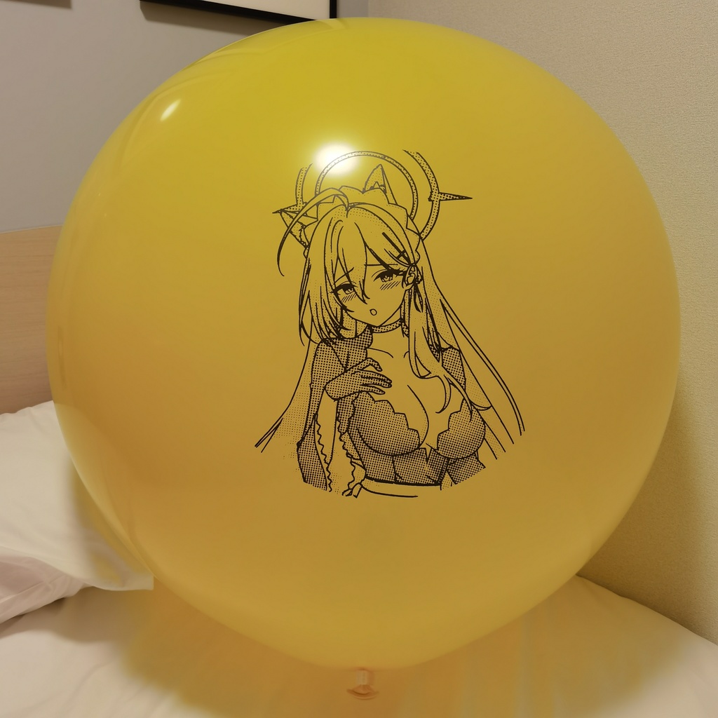 メイドなシロコ 風船 ラウンド型 36inch Maid style shiroko balloon Round type