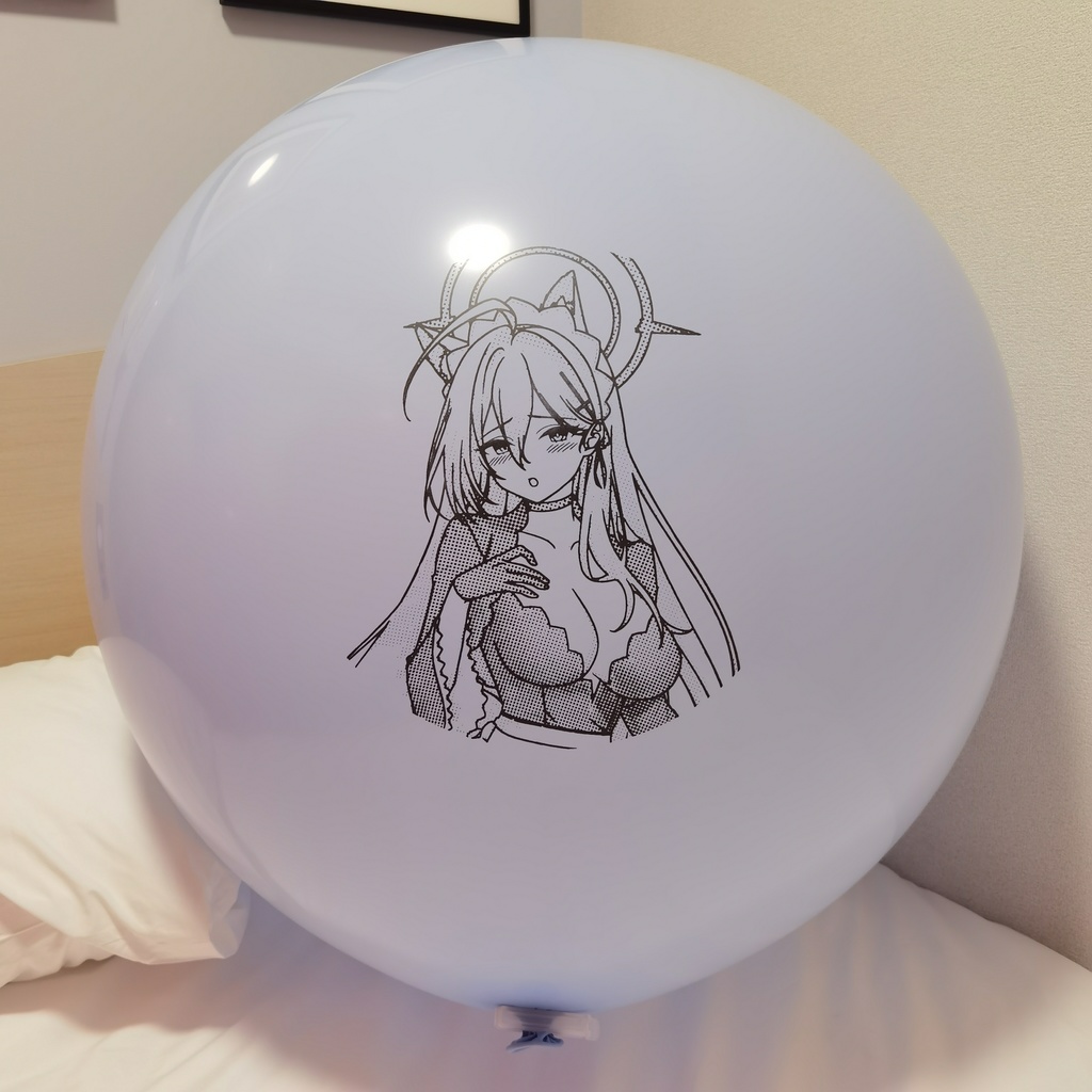 メイドなシロコ 風船 ラウンド型 36inch Maid style shiroko balloon Round type