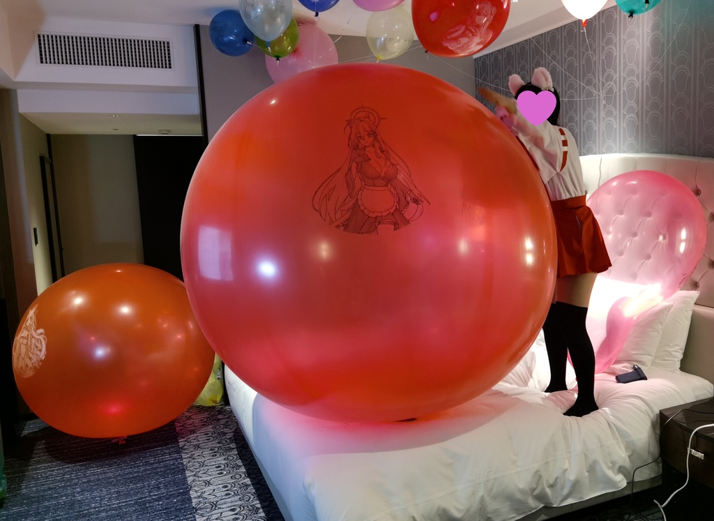 メイドなシロコ ゴム気球 72inch Maid style shiroko weather balloon