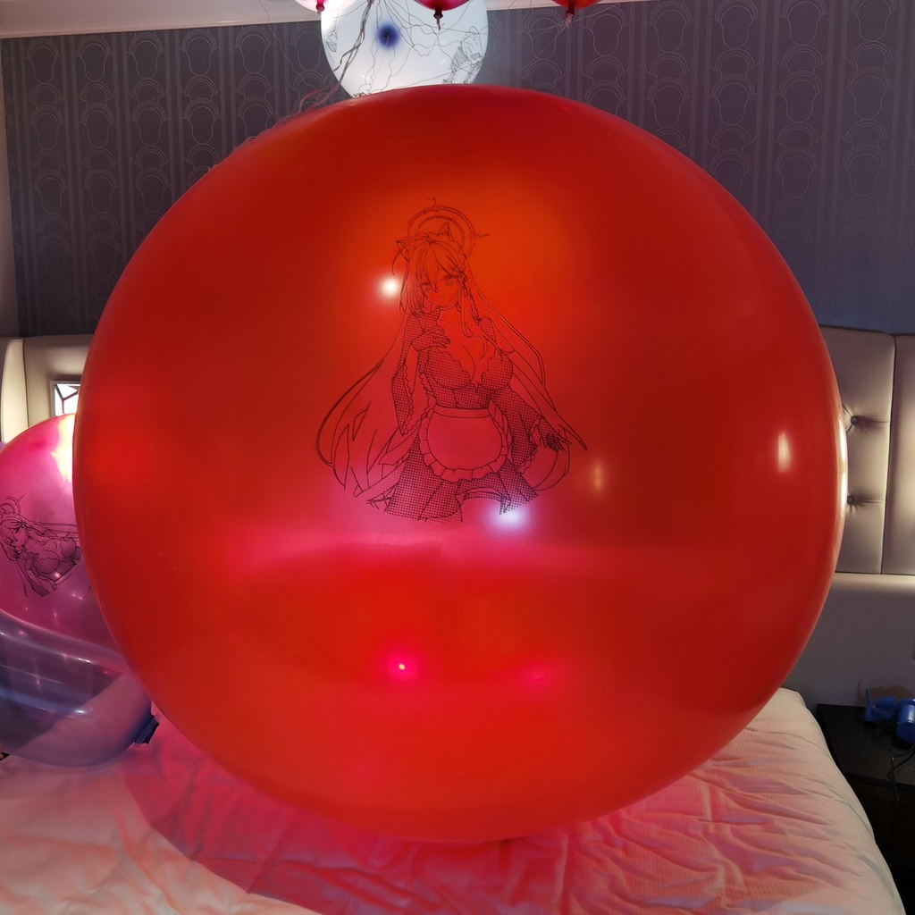 メイドなシロコ ゴム気球 72inch Maid style shiroko weather balloon