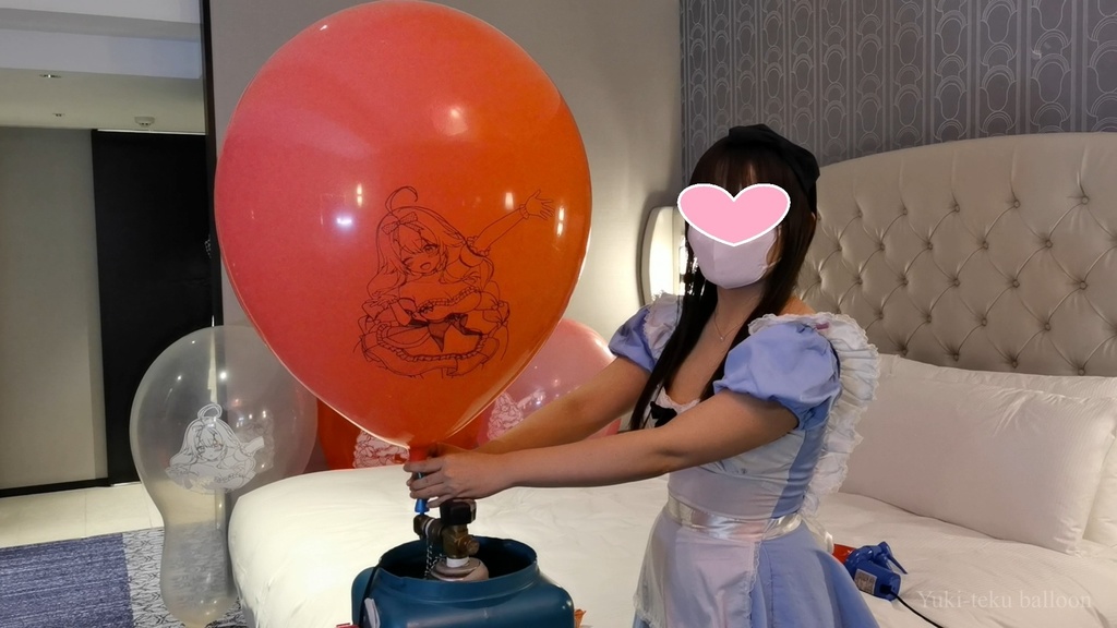 アリスMちゃんのヘリウム風船遊び Alice style M-chan's Helium balloon play