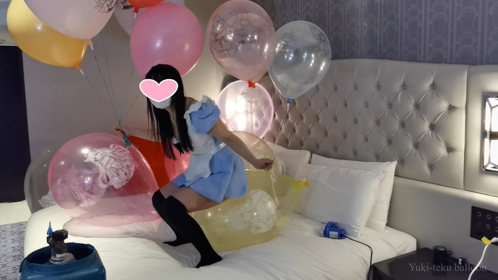 アリスMちゃんのロングネック風船遊び Alice style M-chan's Long-neck balloon play