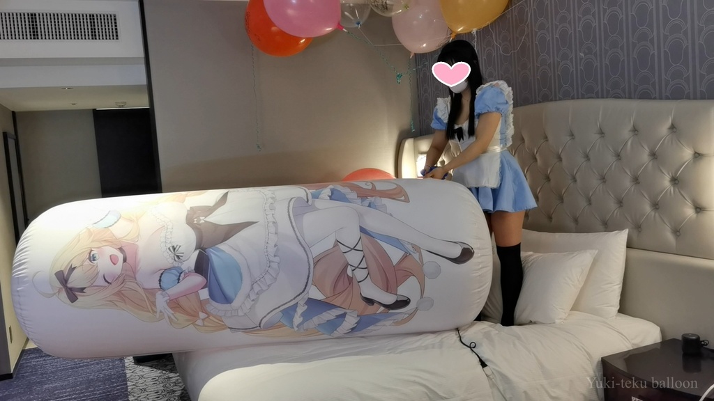 アリスMちゃんの空ビ遊び Alice style M-chan's inflatable play