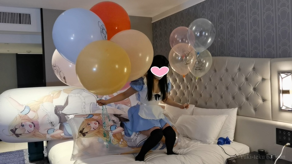 アリスMちゃんの空ビ遊び Alice style M-chan's inflatable play