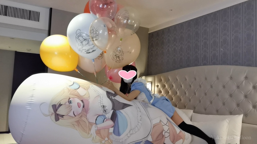 アリスMちゃんの空ビ遊び Alice style M-chan's inflatable play