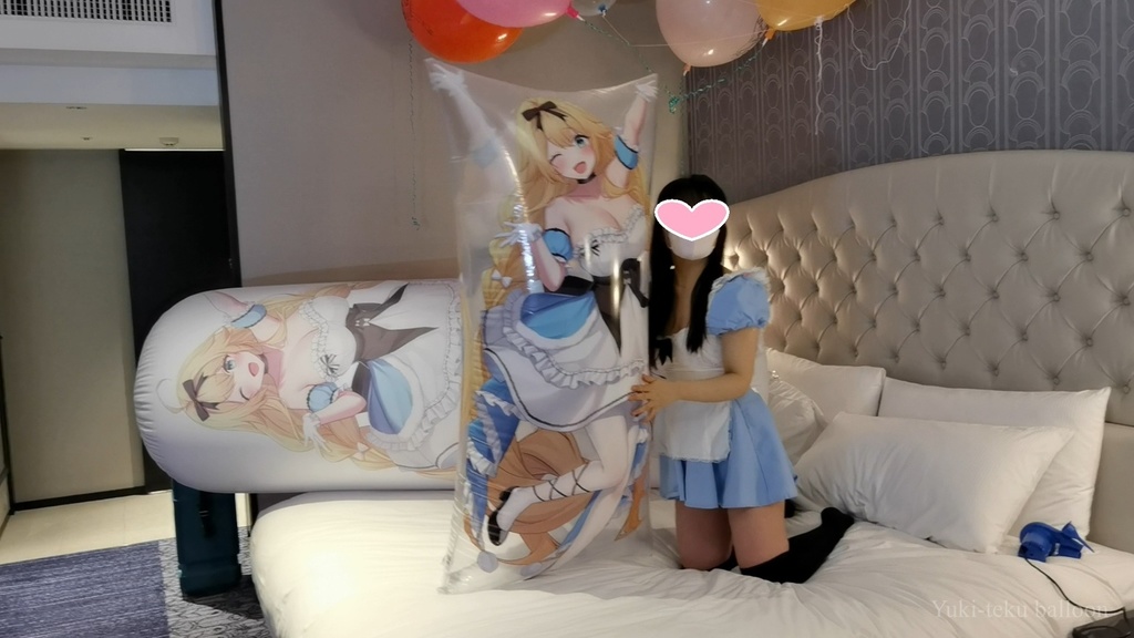 アリスMちゃんの空ビ遊び Alice style M-chan's inflatable play