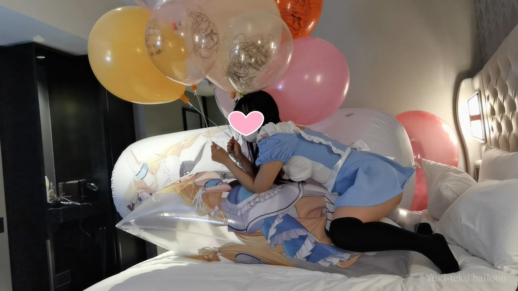 アリスMちゃんの空ビ遊び Alice style M-chan's inflatable play