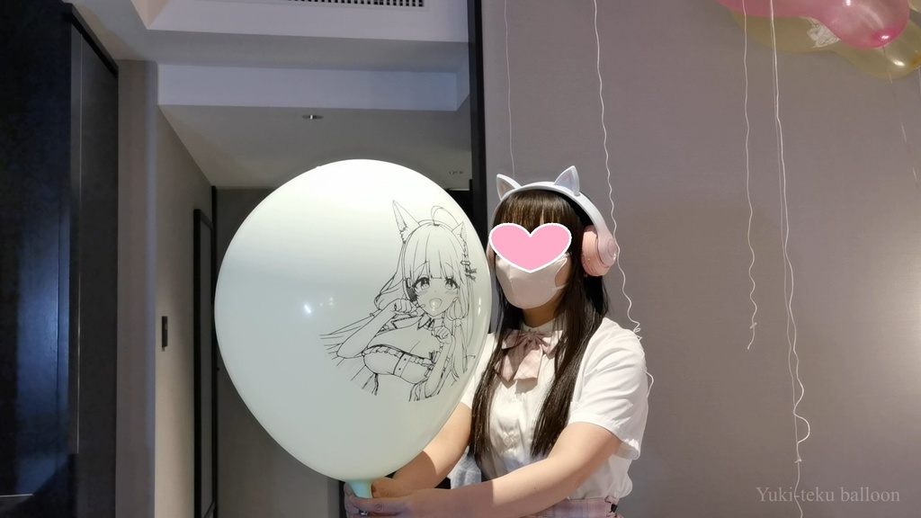 JK Mちゃんのヘリウム風船遊び3 JK style M-chan's Helium balloon play3