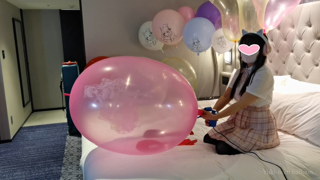 JK Mちゃんのロングネック風船遊び3【風船のみ】 JK Style M-chan's Long-neck balloon play3 【Balloons only】