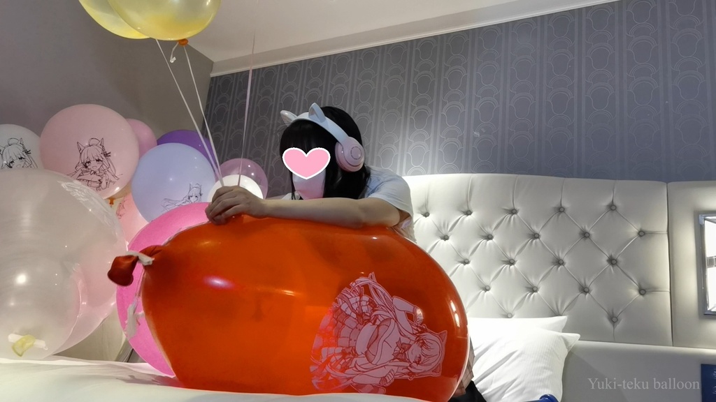 JK Mちゃんのロングネック風船遊び3【風船のみ】 JK Style M-chan's Long-neck balloon play3 【Balloons only】