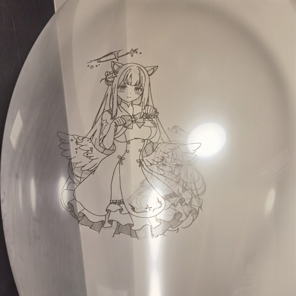 猫耳ミカ ロングネックバルーン ワイドタイプ 36inch Cat ear Mika Long-neck balloon wide type (Y36LW)