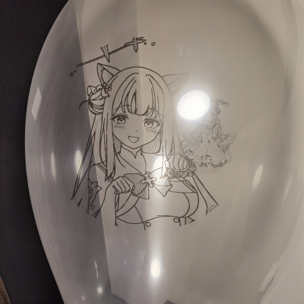 猫耳ミカ ロングネックバルーン ワイドタイプ 36inch Cat ear Mika Long-neck balloon wide type (Y36LW)