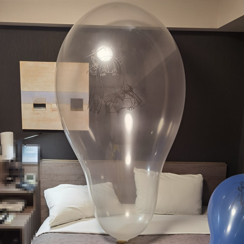 猫耳ミカ ロングネックバルーン ワイドタイプ 36inch Cat ear Mika Long-neck balloon wide type (Y36LW)