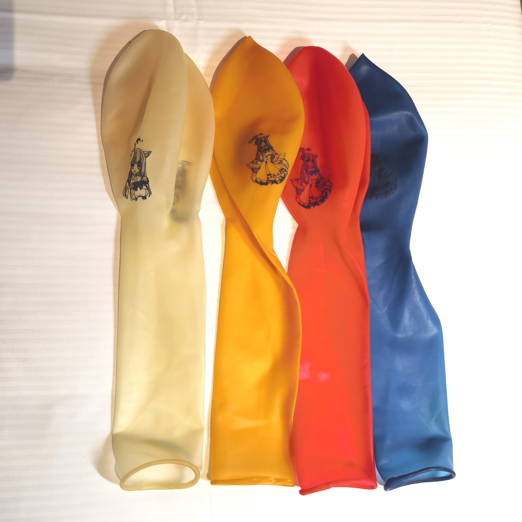 猫耳ミカ ロングネックバルーン ラウンド型 32inch Cat ear Mika Long-neck balloon Round type