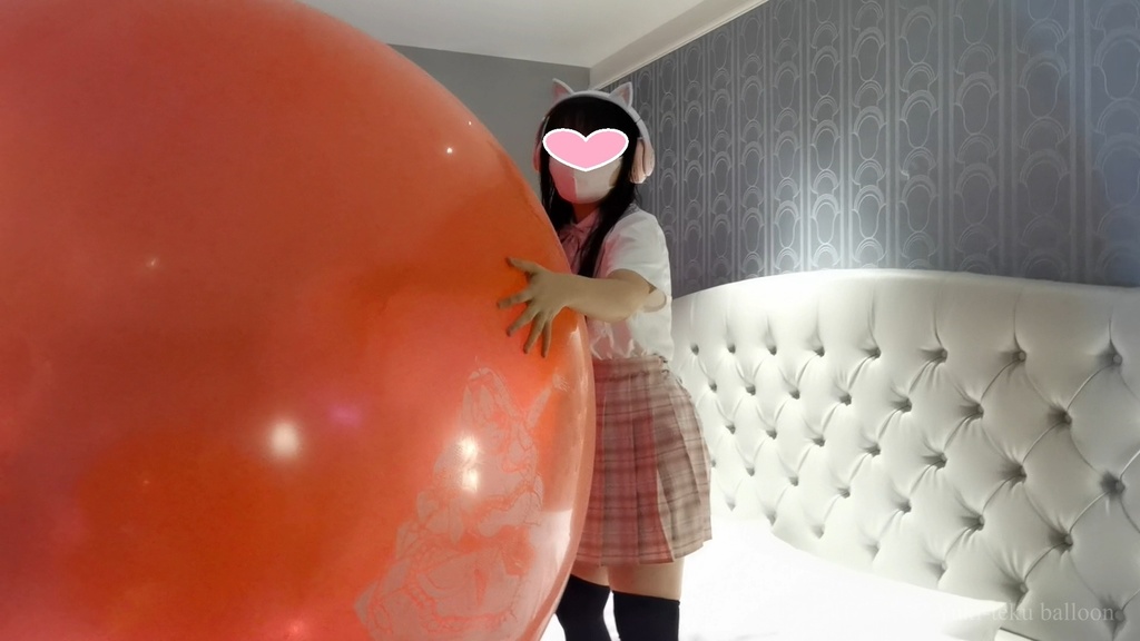 JK Mちゃんの気球遊び2 JK style M-chan's Weather balloon play 2