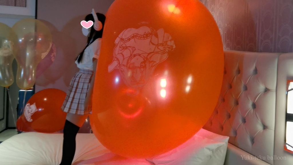 JK Mちゃんの気球遊び2 JK style M-chan's Weather balloon play 2