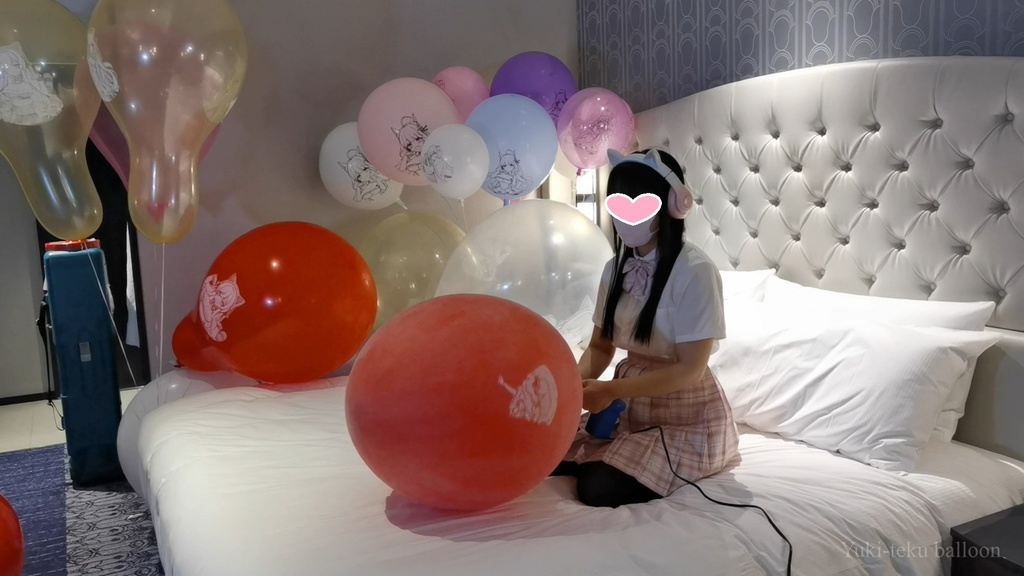 JK Mちゃんの気球遊び2 JK style M-chan's Weather balloon play 2